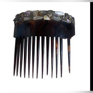 ๐๏ธ Vintage Abalone Extra Large Hair Comb